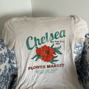 Jcrew Chelsea White Graphic Tshirt